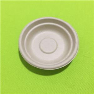 biodegradable sugarcane pulp portion plate