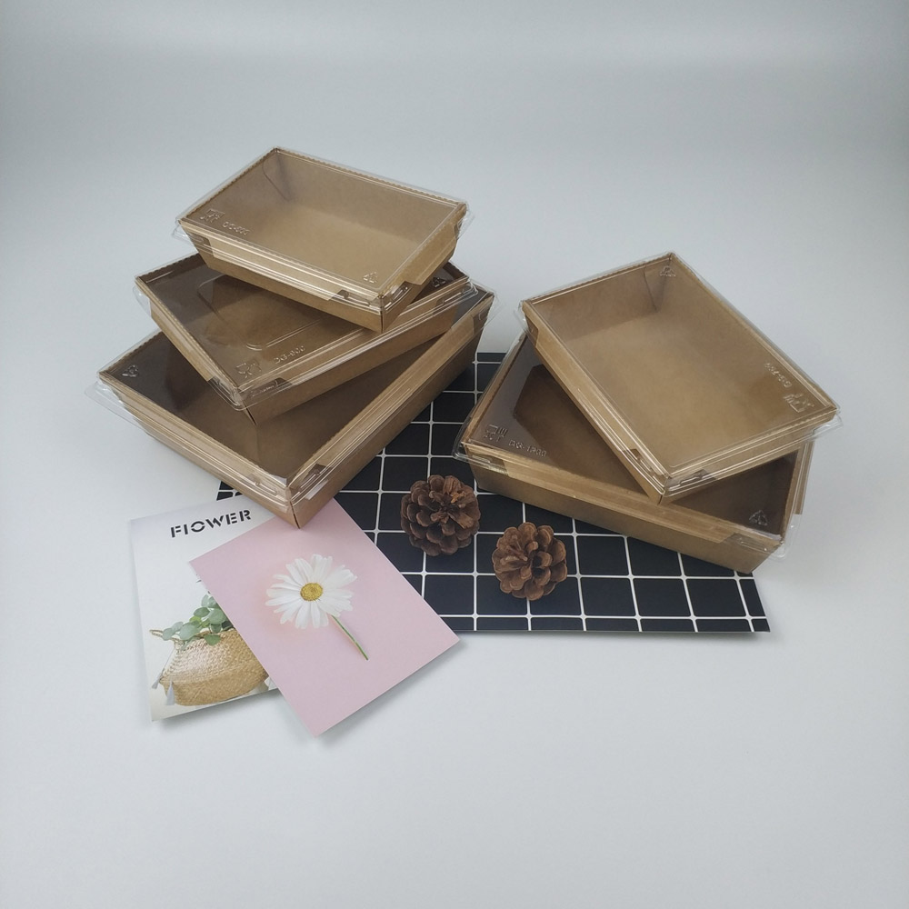 Kraft paper boxes with window