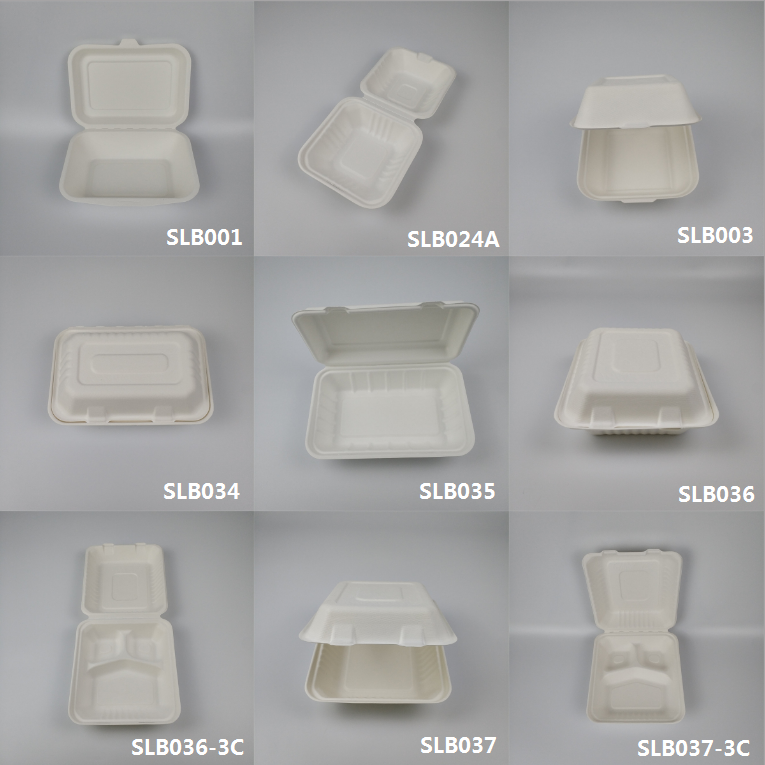 sugarcane bagasse takeaway food boxes 