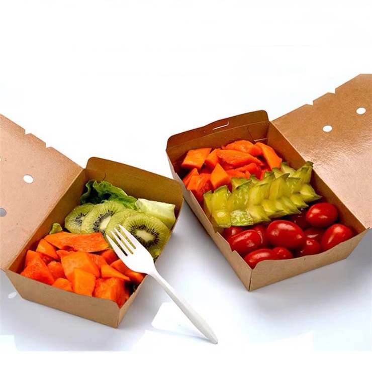 Kraft Paper Food Box With Holes