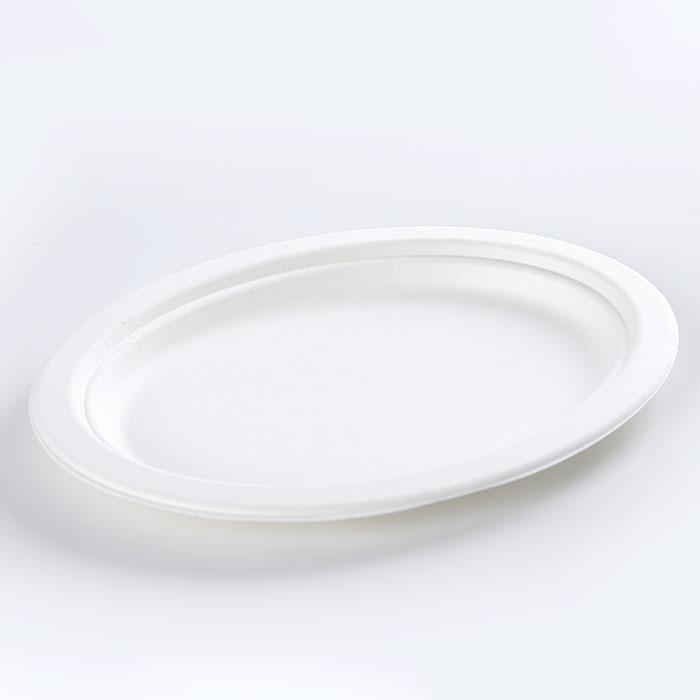 Biodegradable And Compostable Small Oval Plate