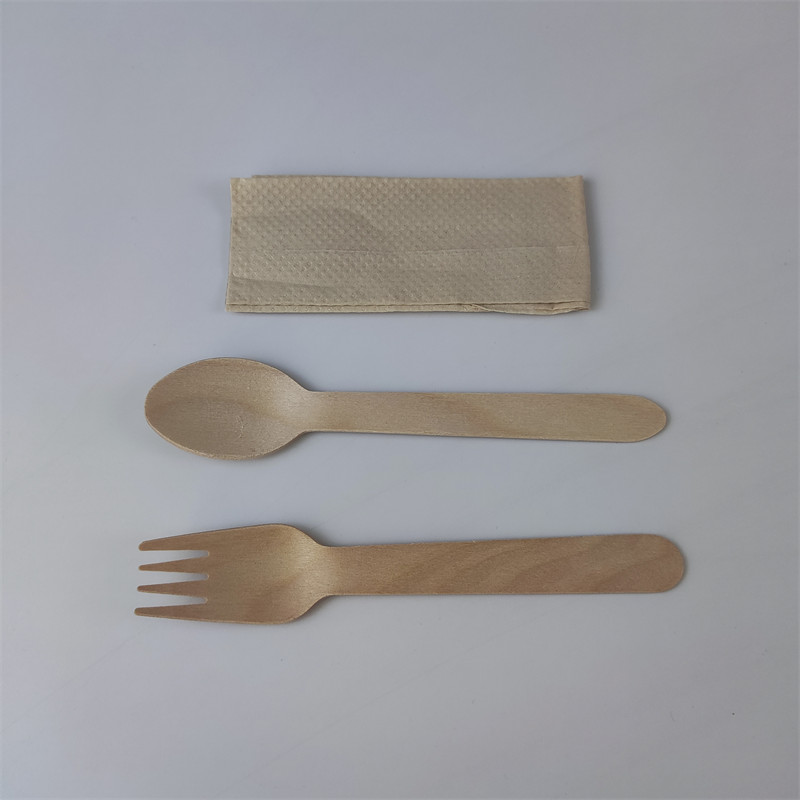 disposable wooden knives, forks, and spoons