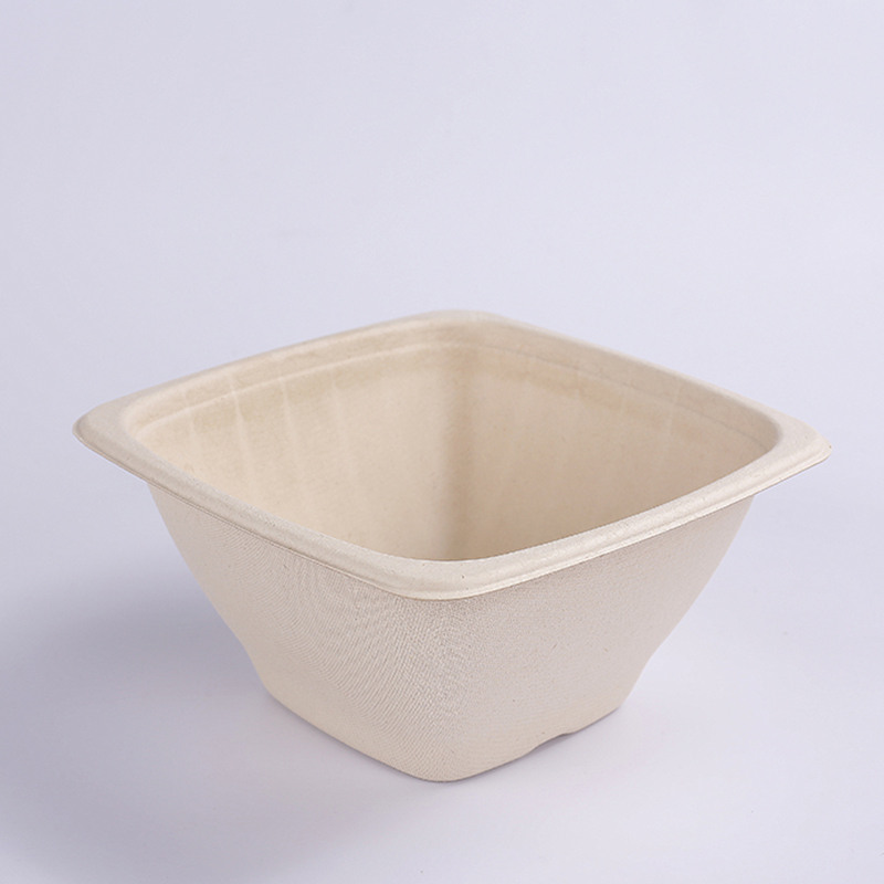 paper pulp 42 OZ square bowls