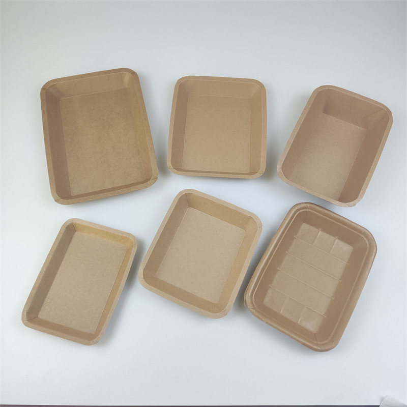 rectangular kraft paper trays