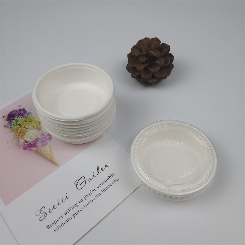 sugarcane bagasse pulp sauce cup